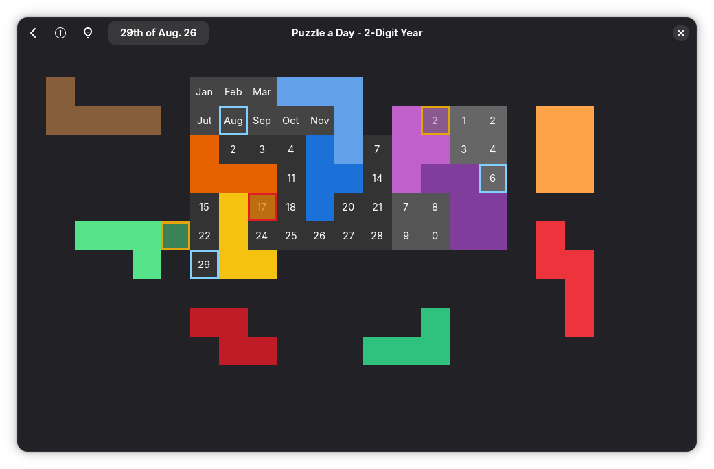 While solving a puzzle